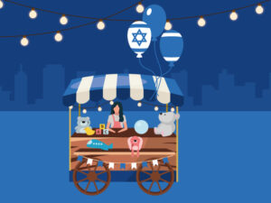 תשלום עבור השכרת דוכן לאירוע