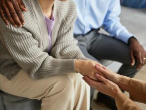 Psychologist Reassuring Client