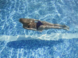 Girl at the pool